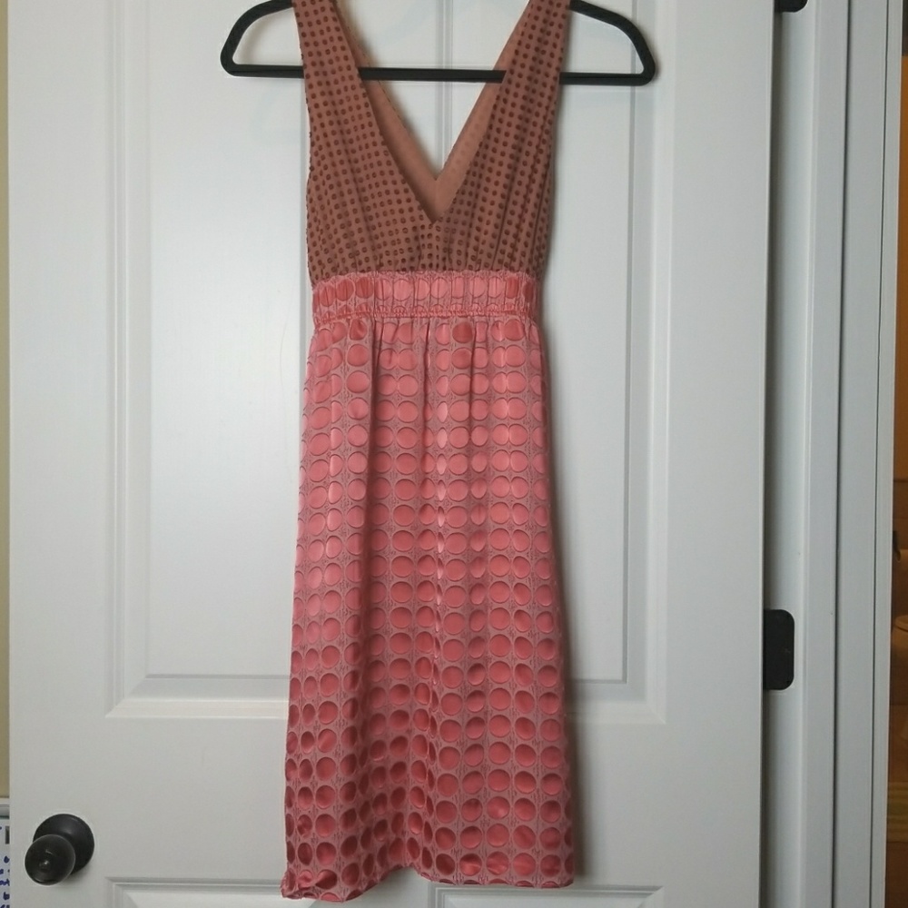Metallic polka dot dress
